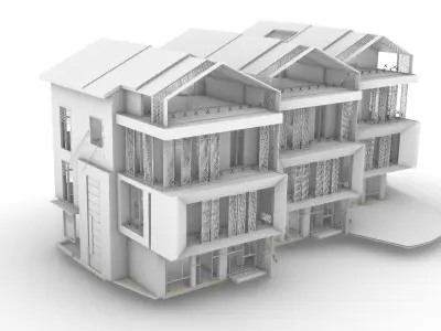residential housing project  3D model