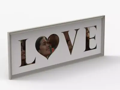 Love Sign Frame 3D model