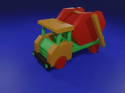 Garbage truck 3D model