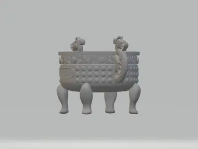 Chinese Ding Furnace Incense  3D print model