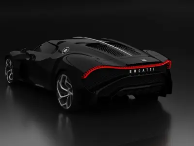 Bugatti La Voiture Noire Low-poly 3D model