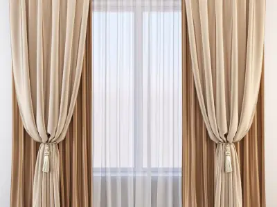 Set 62 Curtains 3D model