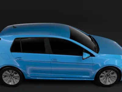 Volkswagen Golf 7 TSI 5D 2016 3D model