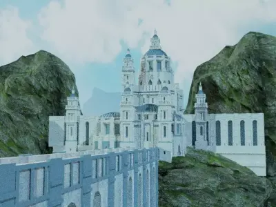 Fantasy castle  3D model