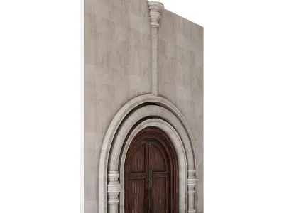 Throne Room Entry Wall 3D model