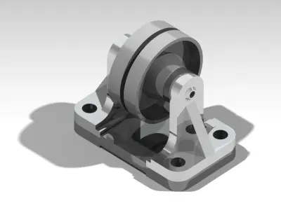 Generic Belt Conveyor Roller Support CAD Model  3D print model