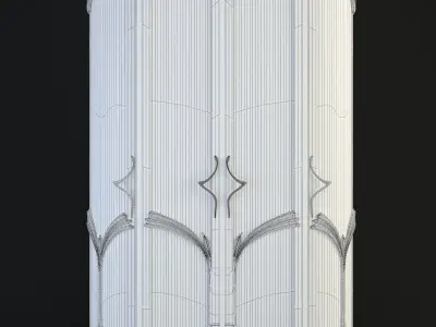 Art Nouveau showcase 3D model