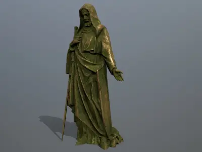 statue  Low-poly 3D model