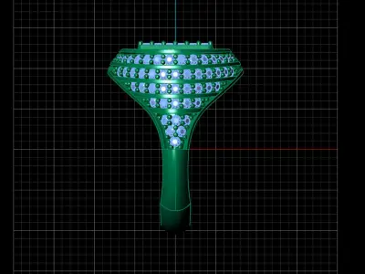 Print Ready STL 3DM  Gents Rings Diamond Men Ring  3D print model 50