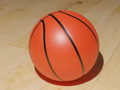 Basketball - low poly - game ready Low-poly 3D model