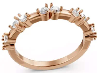 Exquisite Diamond Band 3D print model