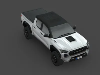 Toyota Tacoma 2024 Low-poly 3D model