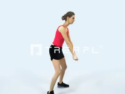 Aspiration 15G Digging Volleyball Sports Woman Low-poly 3D model