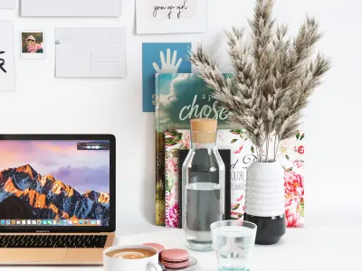 Decorative Set Workspace for Girls 3D model