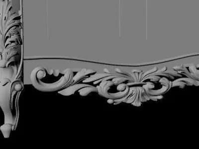 furniture set armoire 3D model