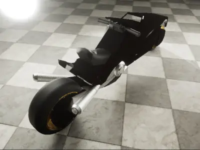 Black Motor Low-poly 3D model