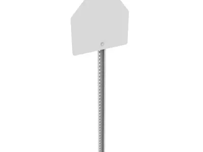 School Crossing Sign 3D model