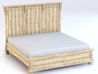 Restoration Hardware St James King Bed Without Footboard 3D model