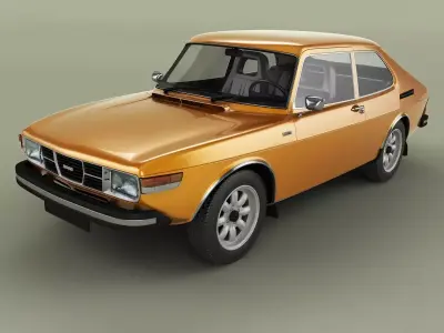 Saab 99 Combi Coupe 3D model