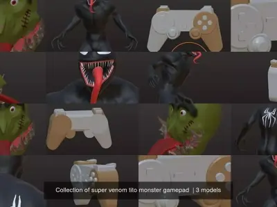 Collection of super venom tito monster gamepad 