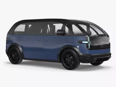 Canoo Electric Van Premium Blue 3D model