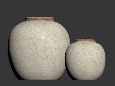 Crackle effect vase 3D model