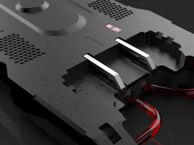 Sci-Fi Props Gadget Panel Free 3D model