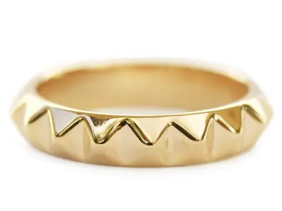 Pyramid Wedding Band 3D print model