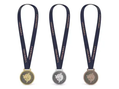 Taekwondo Medal 3D model