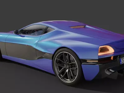 Rimac Concept One 3D Model 3D model