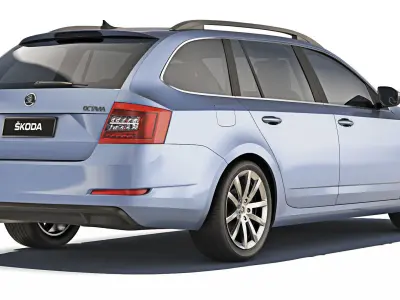 Skoda Octavia A7 Combi 2013 3D model