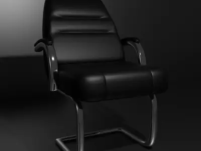 Modern Leather Office Chair 3D Model Free 3D model