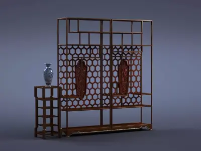 cabinet cabinet wardrobe sofa bed table bookshelve 3D model