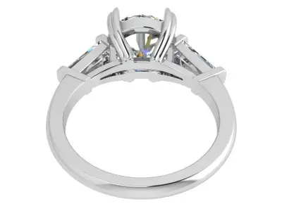 Round Diamond Ring 3707 3D print model