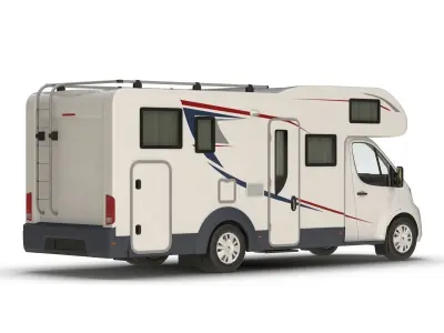 Motorhome Generic Simple Interior 3D model