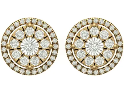 Earring 3D print model 18