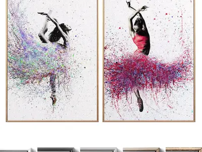 Quadro wall painting 3D model