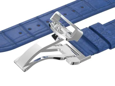 Strap watch Reptile blue PBR Low-poly 3D model