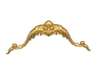 Classic carved decor ornament 358 3D model