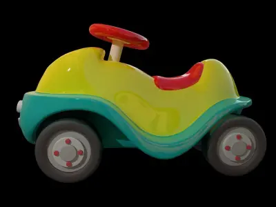 Asset - Cartoons -Bobby Car  - 3D Model  3D model