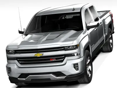 Chevrolet Silverado Z71 Double Cab 2015 3D model