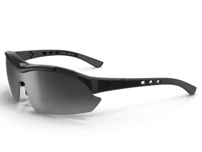 Sport Glasses Black 3D model