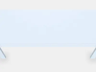 EKEDALEN Bench Low-poly 3D model