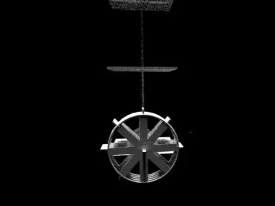 Water Powered Clock Tower Gear Assembly 3D model