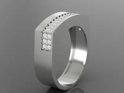 An engagement ring 3dmodel 3dprint Free 3D print model
