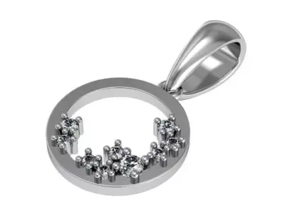 Diamond pendant 3D print model