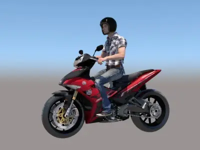 Moto exciter 150 3D model
