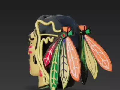 Chicago Blackhawks 3D Model render 3D print model