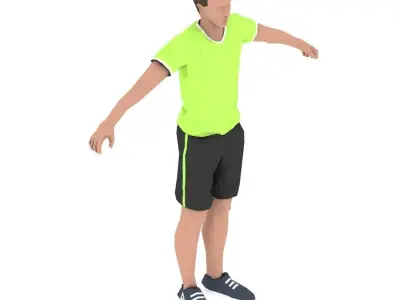 pushup forward raise Exercise Man Animation Low-poly 3D model