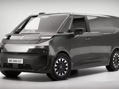 Renault Trafic E-Tech Electric Van 2026 3D model